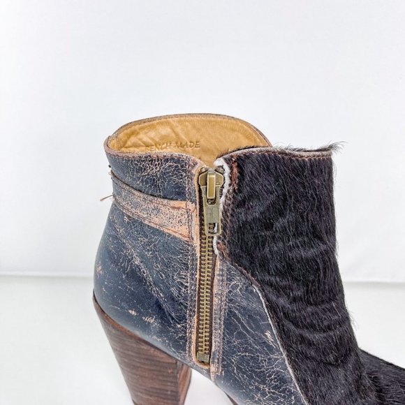 ❤️SOLD❤️Bed Stu Isla Black Lux With Hide Ankle Fur - Picture 10 of 14